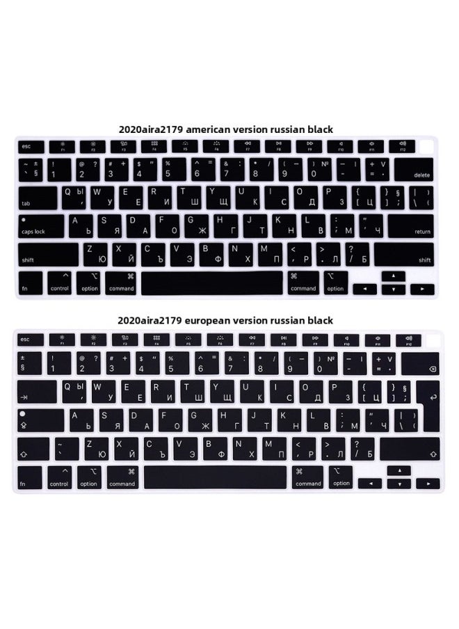 Generic - Russian Keyboard Film For Apple Notebook MacBook Air ProA1932 A2241 Notebook-Color:White Elevator Packaging-Dimensions:If You Need Packaging, Please Purchase It Together And Take Pictures. - Image 1