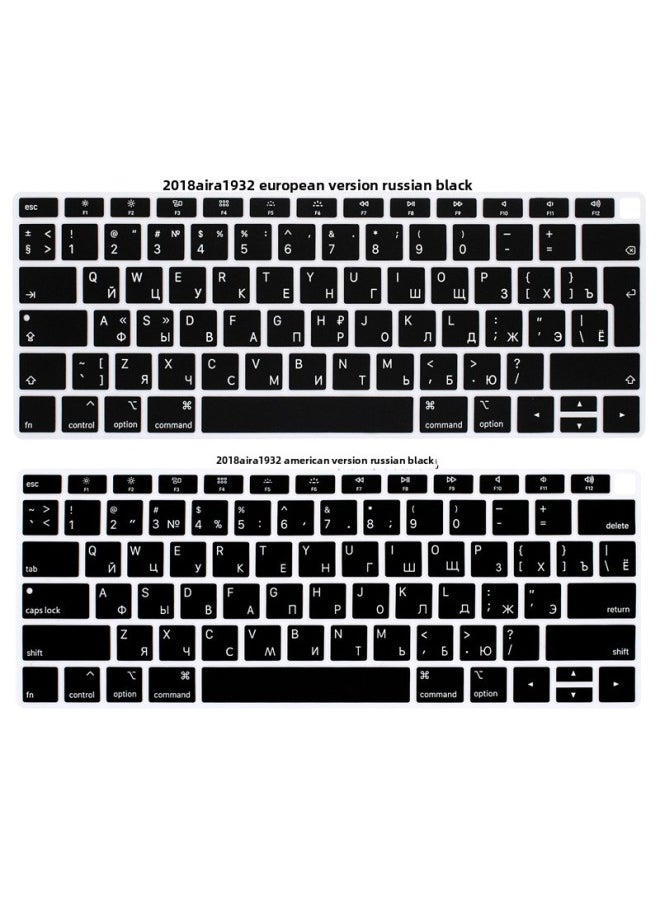 Generic - Russian Keyboard Film For Apple Notebook MacBook Air ProA1932 A2241 Notebook-Color:White Elevator Packaging-Dimensions:If You Need Packaging, Please Purchase It Together And Take Pictures. - Image 1