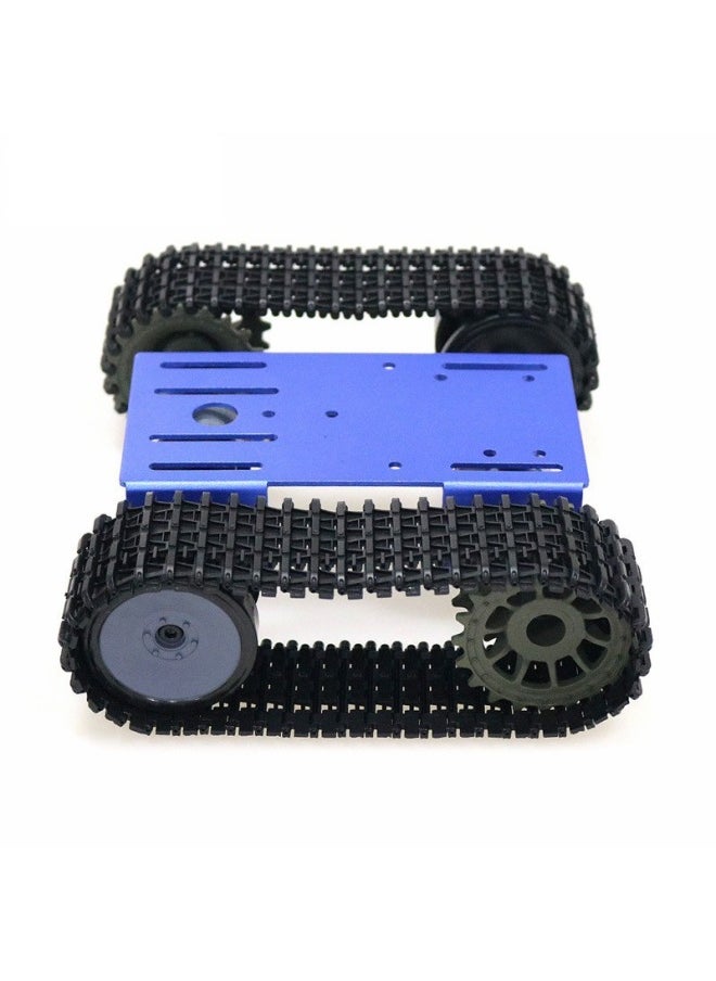 Value Pack Tp101 Robot Tank Tracks Chassis Compatible Arduino Smart Car Metal Panel 33 Motor Toy Remote Control Car-Color:Blue