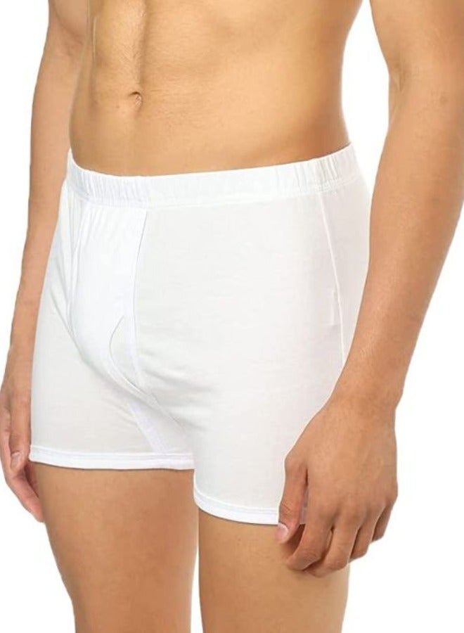 Cottonil Pack of 3 White Combed Cotton 100% Short Underwear for Men - Image 3