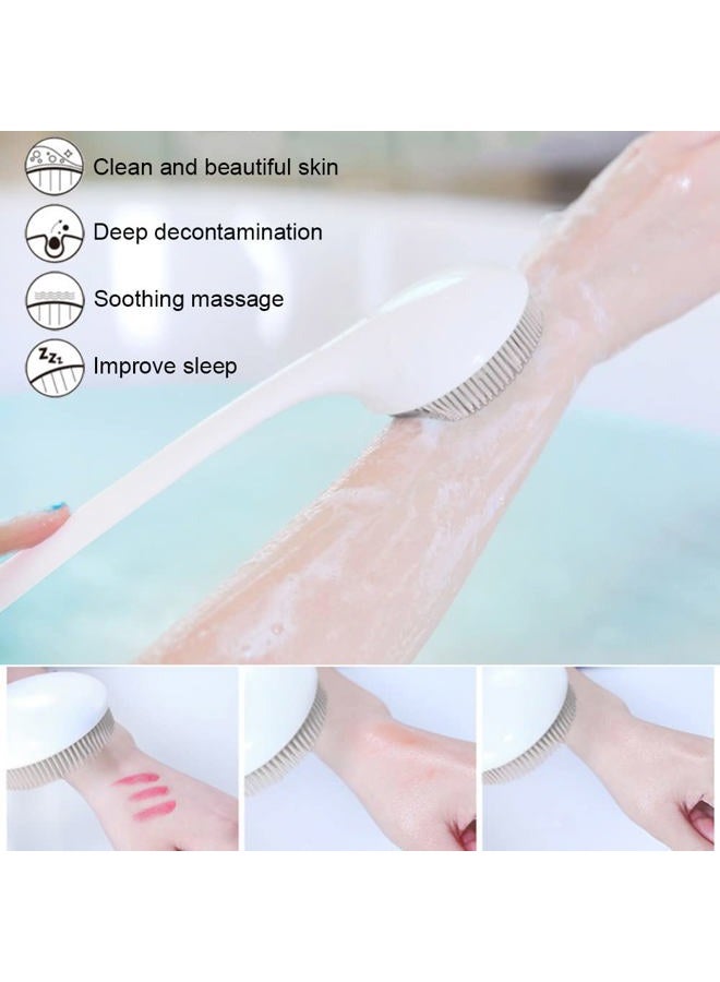 V-TOP Silicone Back Scrubber for Shower, Exfoliating Body Scrubber with Handle, Soft Shower Scrub Exfoliator Brush for Men and Women, BPA Free, Non-Slip (Grey) - Image 5