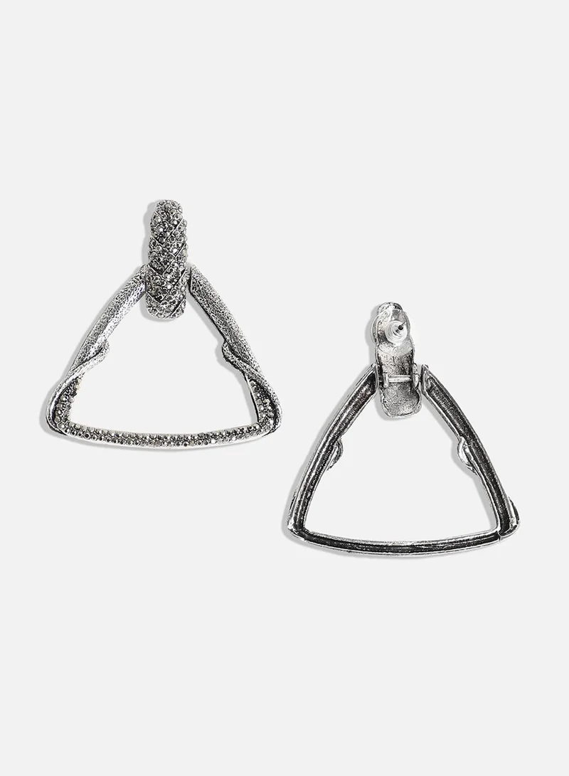 Sohi  Crystal Triangle Vine Artificial Drop Earring Jewellery for Women | Best Price UAE