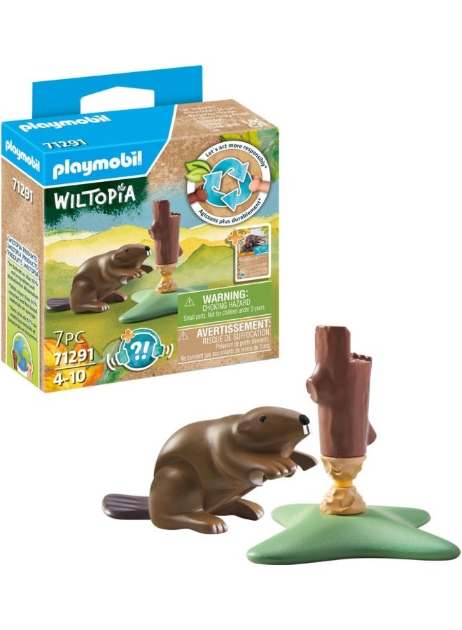 بلاي موبيل بلايموبيل ويلتوبيا – طقم لعب القندس مع شخصيات، مجسم قندس، إكسسوارات موطن وعناصر إبداعية للعب خيالي عن الحياة البرية | موديل 71291 | لعبة إبداعية للأطفال من عمر 4 سنوات فما فوق | 71291 - Image 3