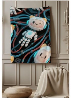 General Baby and children's cartoon flannel thin blanket (warm and comfortable, suitable for sleep, game use) 70cm*100cm - 658  - Image 1