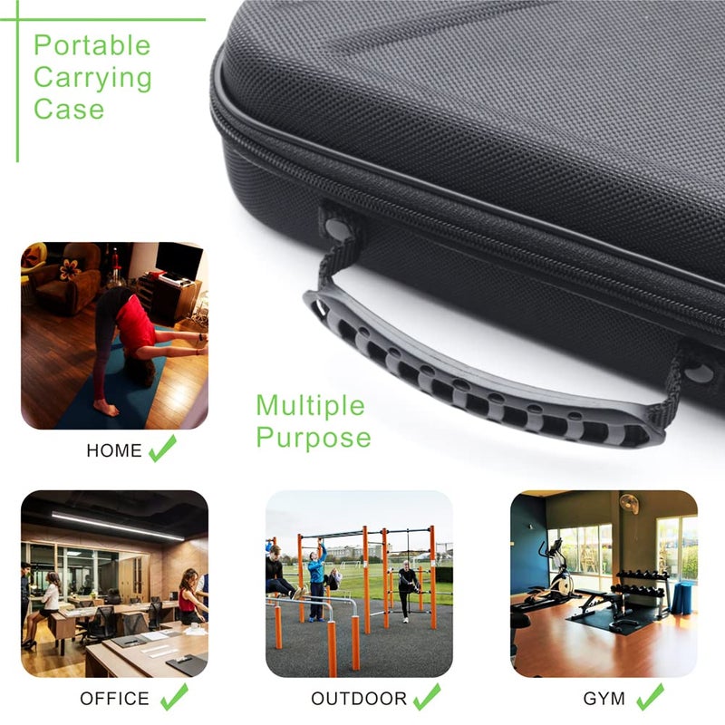 BUBM Case for Hypervolt 2 Pro/Hypervolt Plus with 5 Head Attachments,Waterproof Shock Resistant Carrying Case for Hyperice Hypervolt Massage Device