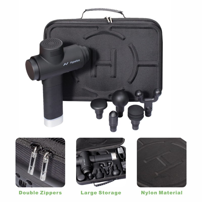 BUBM Case for Hypervolt 2 Pro/Hypervolt Plus with 5 Head Attachments,Waterproof Shock Resistant Carrying Case for Hyperice Hypervolt Massage Device
