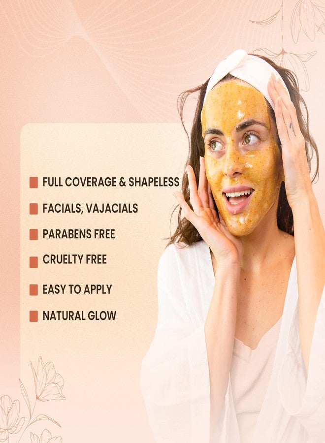 BRÜUN Jelly Mask Jar 24k Gold Mandelic AC AHA Peel-Off Face Care Rubber Mask | 23 fl oz Skin Care Moisturizing Gel Mask Jar Spa Set - Image 4