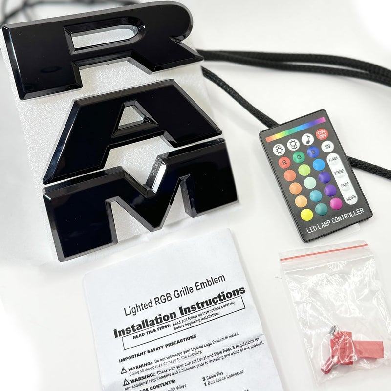Autogem Lighted Grille Emblem for RAM 2019-2023 - Image 5