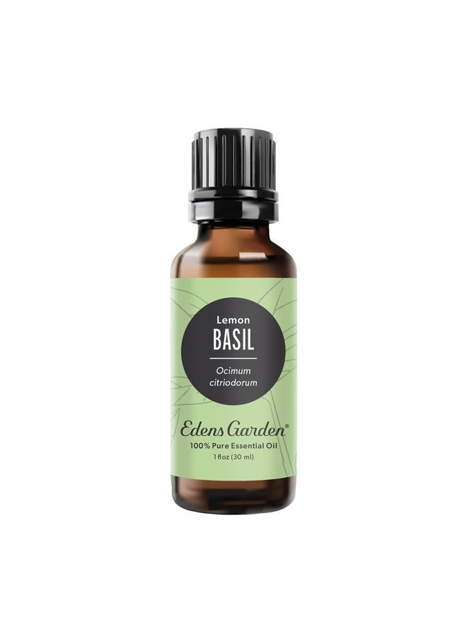 Edens Garden Basil- Lemon Essential Oil- 100% Pure Premium Grade, Undiluted, Natural, Therapeutic, Aromatherapy, The Best for Diffuser, Candle, Laundry, Humidifiers 30 ml (1 fl oz) - Image 1