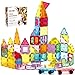 OugerToy 104PCS Magnetic Building Tiles STEM Educational Stacking Blocks Construction Toys for Kids Ages 39 Creative Toddler Boy Girl Christmas Birthday Gift - Image 4