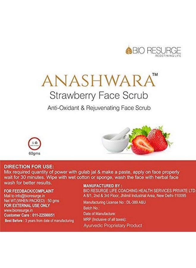 BIO RESURGE LIFE - Anashwara Strawberry Face Scrub For Removing Facial Scars And Spots 60 G - Image 1
