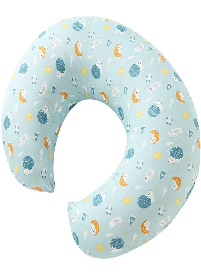 Proliva وسادة بروليفا للرضاعة الطبيعية للأطفال حديثي الولادة مع غطاء قابل للفصل، وسادة الرضاعة الطبيعية ووسادة الأمومة، مجموعة دعم لوسادة الرضاعة الطبيعية وسرير الأم (كلب - فيروزيس) - Image 2