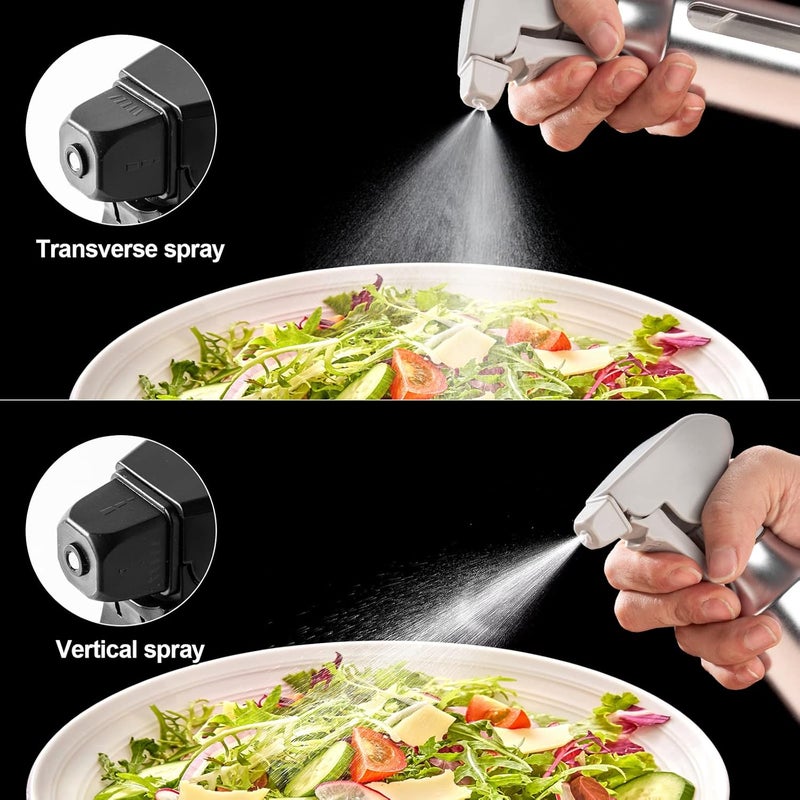 Micyples Oil Sprayer for Cooking,Stainless Steel Olive Oil Mister for Air Fryer Frosted Oil Dispenser Bottles Fat Reduction Glass Oil Spray Pot 6.35oz(180ml) Capacity - Image 2