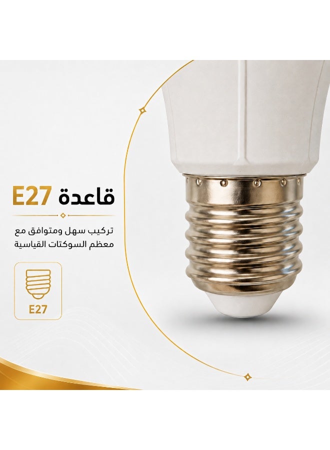 13W E27 bulb, 6500K white light, energy-saving, for home and office use - Image 3