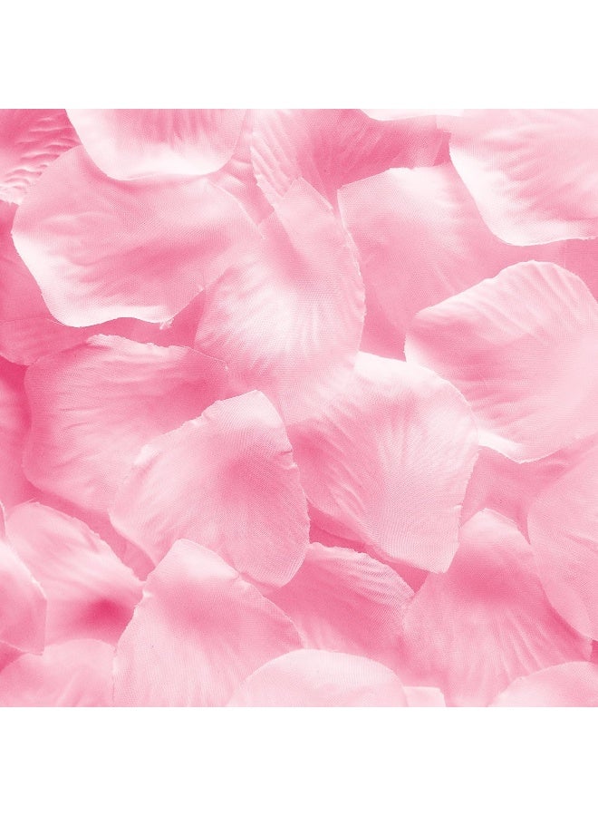 Super Z Outlet Silk Fabric Flower Mini Rose Petals for Weddings (1000 Pieces) (Pink) - Image 1