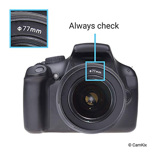 CamKix 77mm Set of 2 Camera Lens Hoods and 1 Lens Cap - Rubber (Collapsible) + Tulip Flower - Sun Shade/Shield - Reduces Lens Flare and Glare - Blocks Excess Sunlight for Enhanced Photography and Video Foo - Image 2