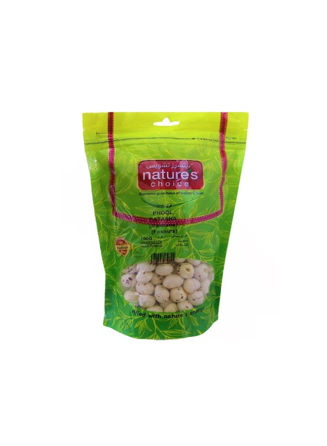 Nature's Choice Phool Patasha (Makhana/Foxnuts) 100Gm - Image 1