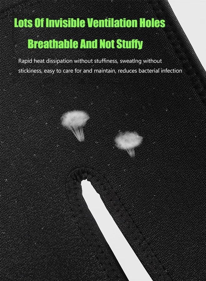 جينجبا سابورت دعامة مرفق رياضية SBR مضغوطة وجيدة التهوية للاستخدام في الهواء الطلق لكرة السلة والتنس والملاكمة ورفع الأثقال واللياقة البدنية، دعامة مرفق قابلة للتعديل للتنس، مثالية لالتواء المرفق والتهاب الأوتار والتهاب المفاصل وكرة السلة والبيسبول ومرفق لاعب الجولف توفر الدعم وتسكين الألم (أسود) - Image 2