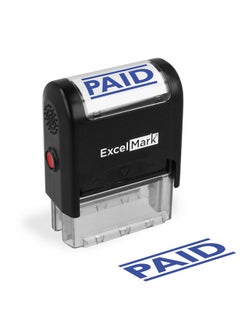 ExcelMark Celmark Self-Inking Rubber Stamp - Blue Ink A1539  - Image 1