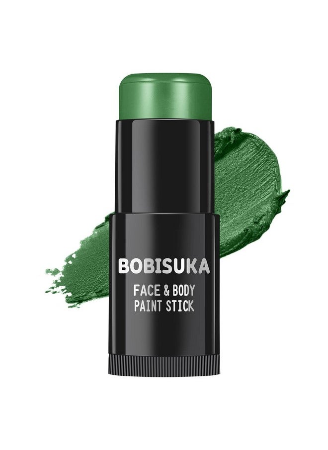 BOBISUKA - Green Face Paint Stick, Waterproof Dark Green Eye Black Body Paint Sticks For Sports, Painting Kit For Halloween Makeup Zombie Witch Camo Hulk Cosplay Special Effects Sfx Costume - Image 1