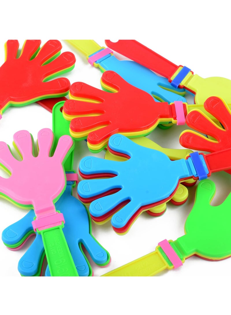 Hand Clappers 20 Pack 7.5 Inch Hand Clappers Plastic Party Clappers Noisemakers Game Accessories for Fiesta Birthday Party Favors and Supplies 5 colors *4 - Image 2