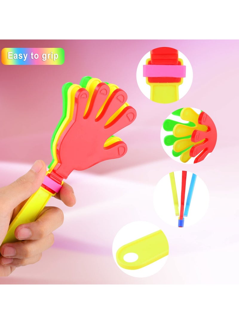 Hand Clappers 20 Pack 7.5 Inch Hand Clappers Plastic Party Clappers Noisemakers Game Accessories for Fiesta Birthday Party Favors and Supplies 5 colors *4 - Image 3