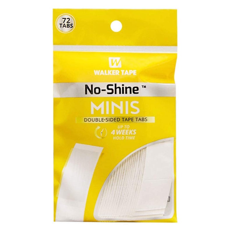 LEOO HAIR No Shine MINIS Double Sided Tapes Stickers Adhesive for Men Hair System Replacement Toupee Hair Extension Wig Bundles Hair Weave Closure Lace Frontal Contour C72PCS x 1 Bag 