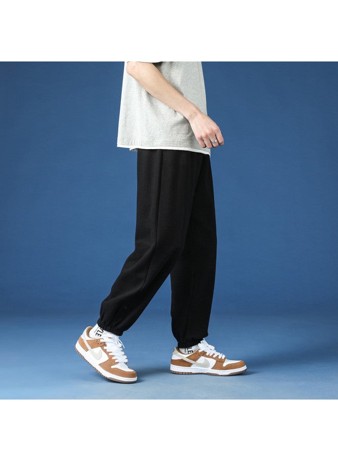 Baleno Spring/autumn Waffle-knit Comfort Pants - Casual Loose Fit, Versatile, Effortlessly Stylish Outdoor Sportswear Joggers - Image 4