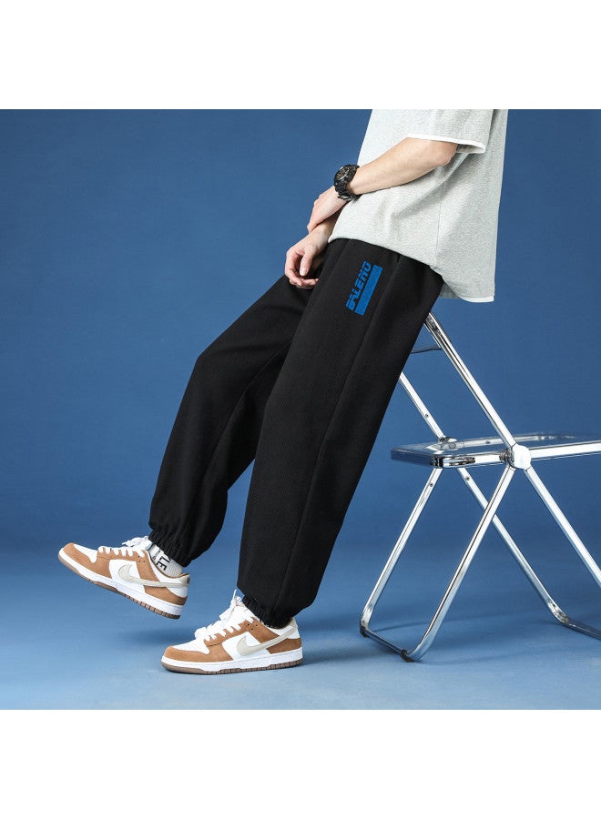 Baleno Spring/autumn Waffle-knit Comfort Pants - Casual Loose Fit, Versatile, Effortlessly Stylish Outdoor Sportswear Joggers - Image 3