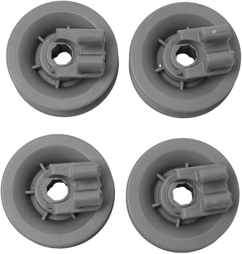 4 قطع عجلات عجلة سلة غسالة الصحون العلوية لـ Bosch Siemens 611666 إكسسوارات بديلة - Image 1