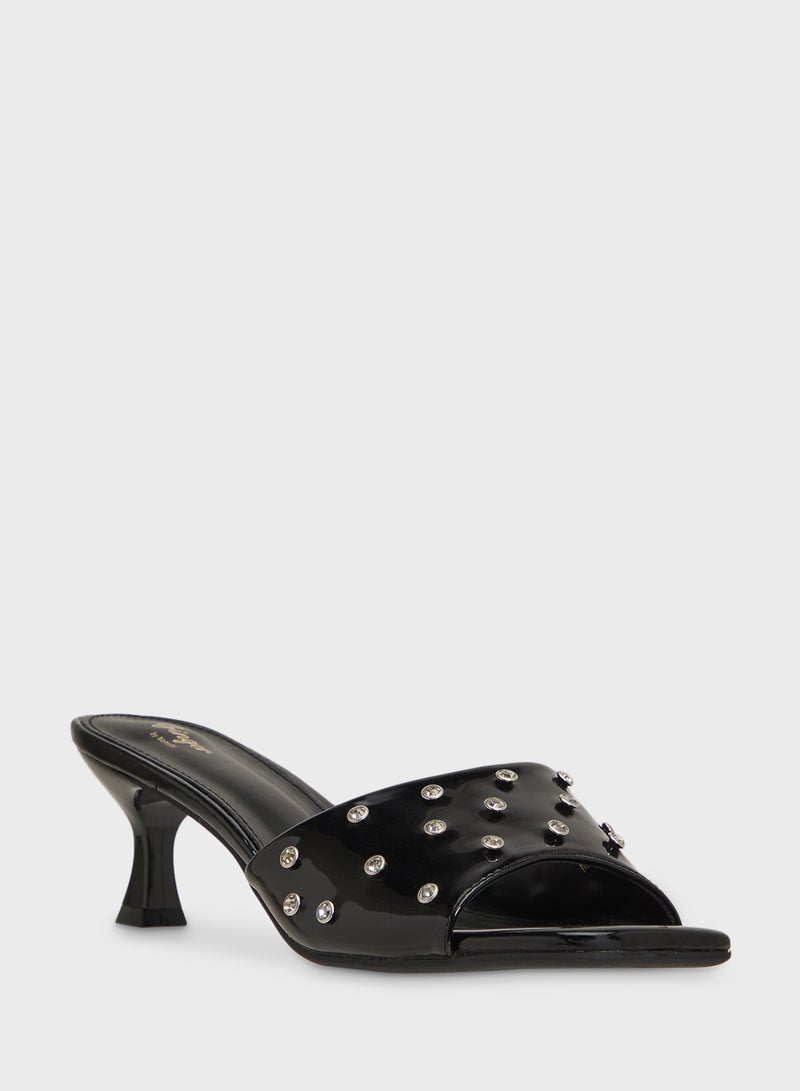 Ginger Studded Heeled Sandal  - Image 2