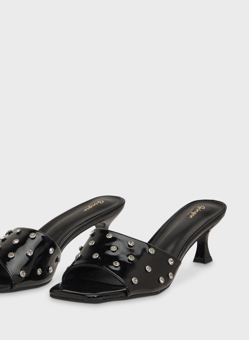 Ginger Studded Heeled Sandal  - Image 4