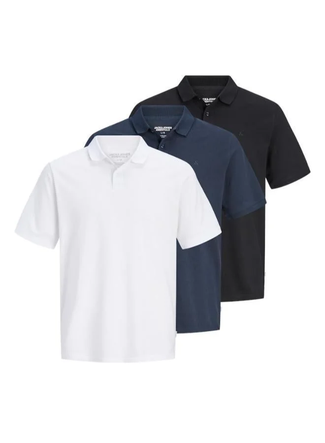 JACK & JONES 3 Pack JJEBASIC Polo