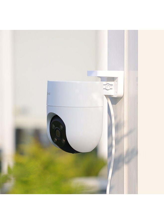 EZVIZ H8C Security Camera, 1080p Outdoor WiFi Camera with Active Defense, AI Human Motion Detection with Auto Tracking, 360 Color Night Vision, Two Way Talk, Weatherproof, White - Image 3