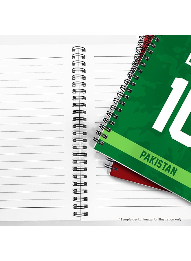 Stylizedd Designer A5 Spiral Notebook Memo Notepad Journal Player - Ricky Ponting, Jersey Number -14 (With Logo) - Image 2