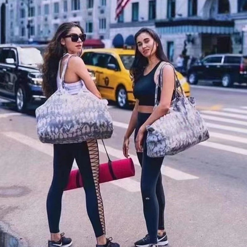 حقيبة يد كبيرة الحجم بتقنية الصباغة للنساء - Image 2