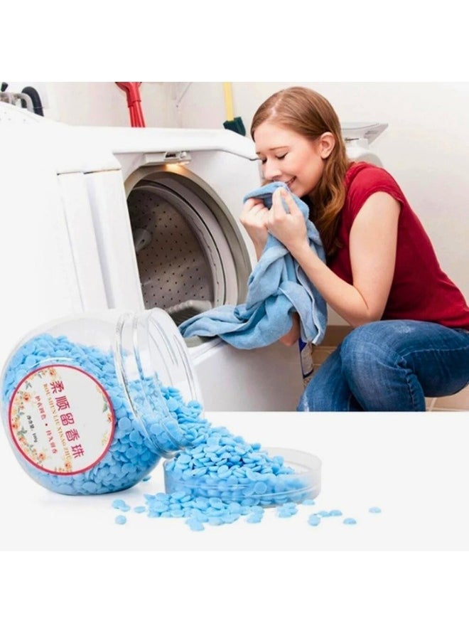 Generic Laundry Scent Beads 100g/Box Convenient Remove Odor Laundry Beads Soft Clothing Diffuser Perfume Blue  - Image 2