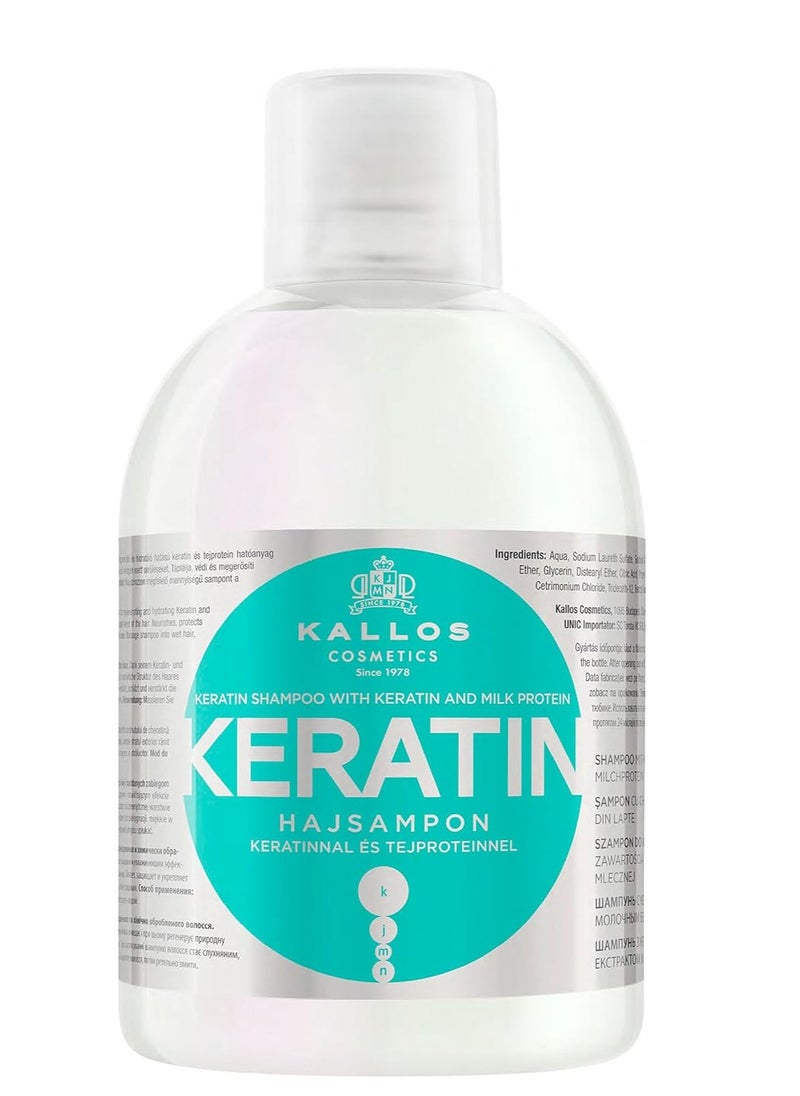 Kallos Kallos Keratin Shampoo with Keratin and Milk Protein 1000 ml  - Image 1