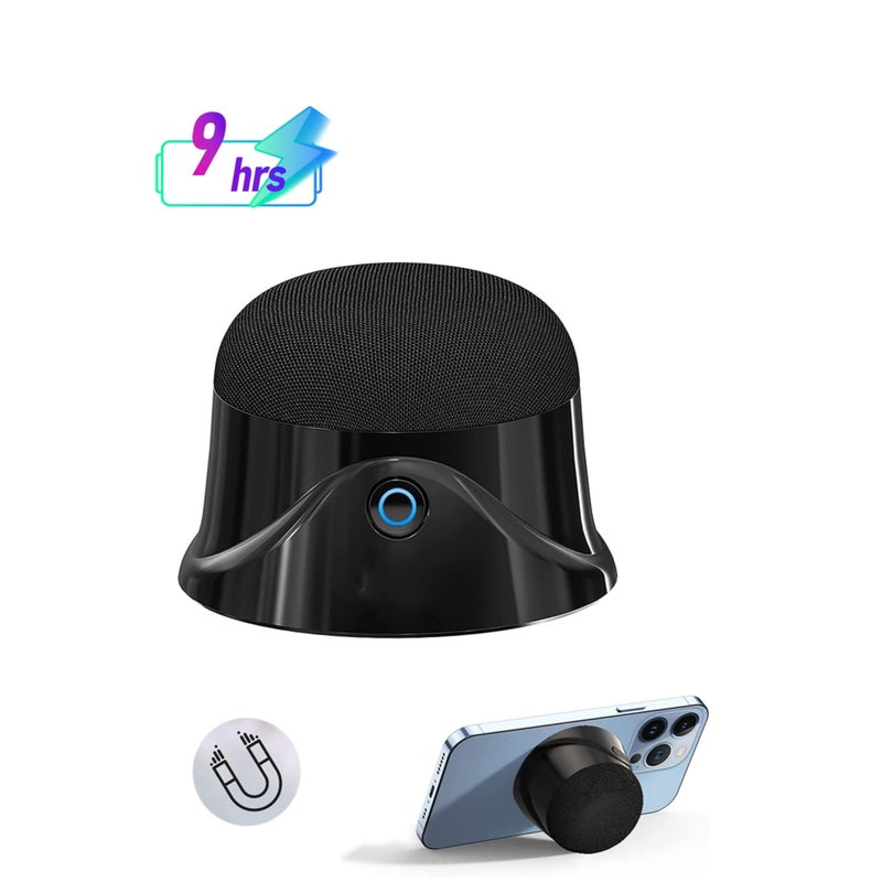 Barakah 1 PCS Portable Magnetic Small Bluetooth Speaker, 5W Stereo Sound, Deep Bass, 9H Playtime, TWS Pairing Speaker for Home, Outdoor Travel, Golf Carts, Support for iPhone 12/13/14 - Image 1