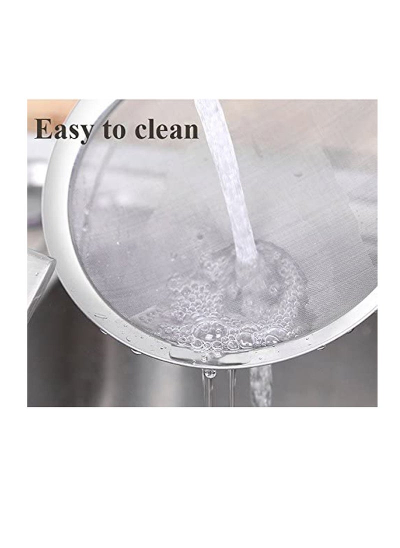 SYOSI Hot Pot Fat Skimmer Spoon Stainless Steel Fine Mesh Strainer for Skimming Grease and Foam  - Image 5
