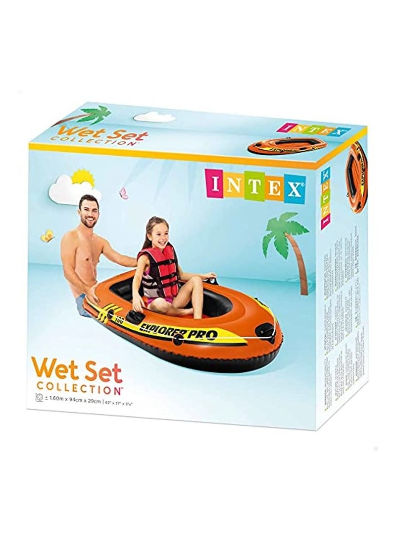 INTEX Explorer Pro Inflatable Boat, Boat Only, One Person 160x94x29 Cm - Image 5