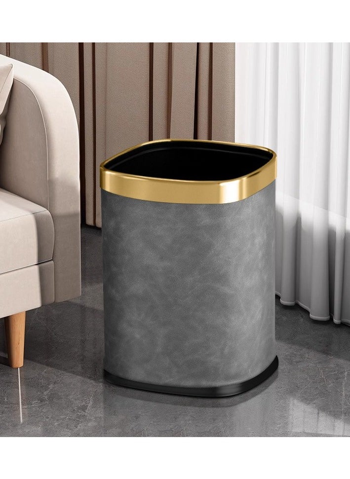 CityRiya-Long Trash Can 12L Bathroom Garbage Can Waste Bin Kitchen Trash Can Garbage Trashcan Container Bin Large Wastebasket Recycling Bin with Removable Inner Bucket for Home Kitchen Toilet Bedroom Office  - Image 1