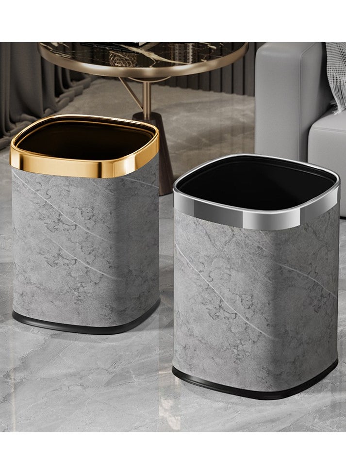 CityRiya-Long Trash Can 12L Bathroom Garbage Can Waste Bin Kitchen Trash Can Garbage Trashcan Container Bin Large Wastebasket Recycling Bin with Removable Inner Bucket for Home Kitchen Toilet Bedroom Office  - Image 2