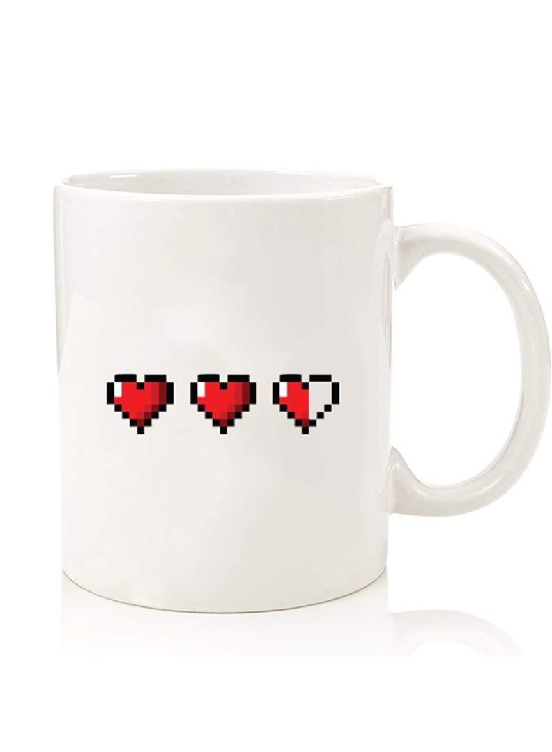 Theodor Premium Quality Two Sided Printed Coffee Mug Tea Cup For Home Office, Kids Men Women 3 Hearts - Image 1