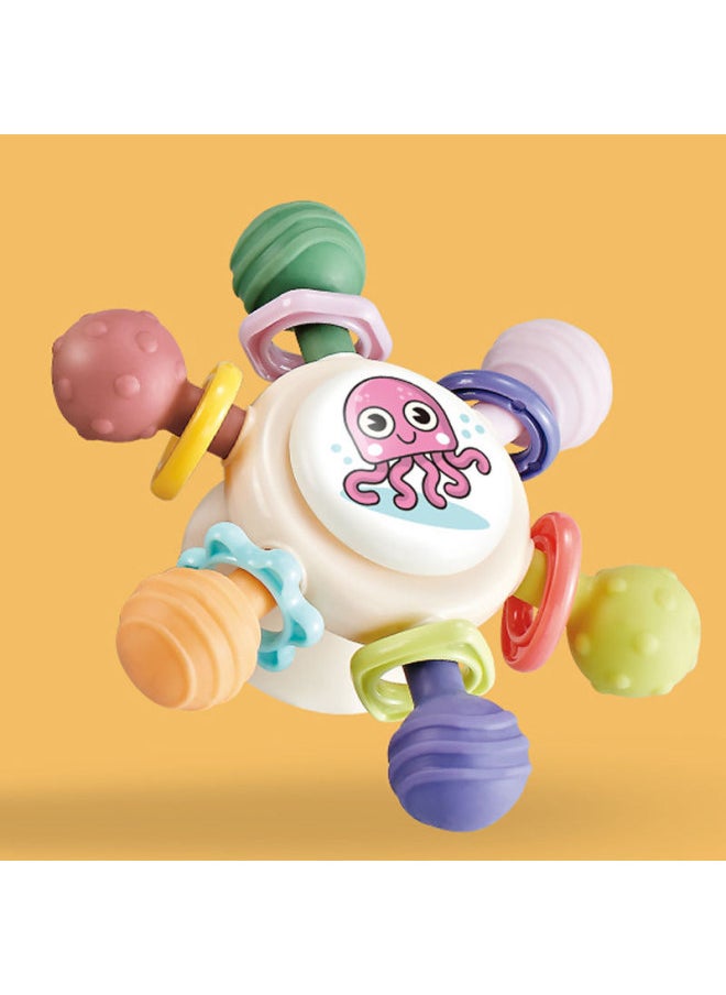 Generic - Spinning Ball Manhattan Stacked Spinning Ball Hand Grasping Ball Children's Baby Early Education Educational Grasping Toy-Color:Three-way Jenga Spin {color Box} - Image 1