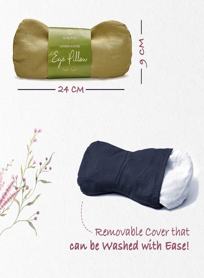 Sarveda Eye Shaped Natural Lavender Scented Eye Pillow | (Sage) - Image 5