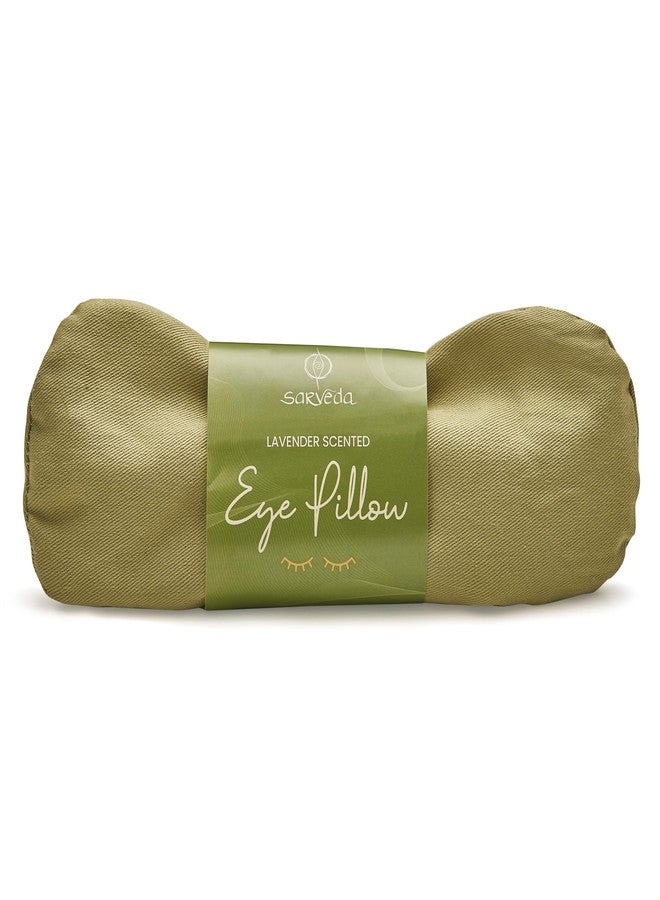 Sarveda Eye Shaped Natural Lavender Scented Eye Pillow | (Sage) - Image 2