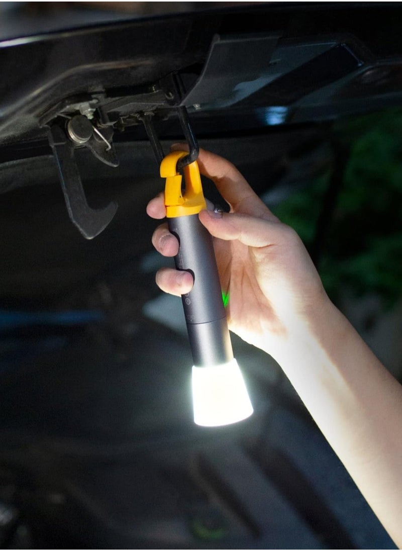 HOTO Flashlight Lite | Zoomable Torch with 5 Modes (SOS & Strobe) | USB Rechargeable Extremely Bright 1000 Lumen Torch with Diffuser & Portable Carabiner Hook | Flashlight for Camping, Hiking, Emergency  - Image 5