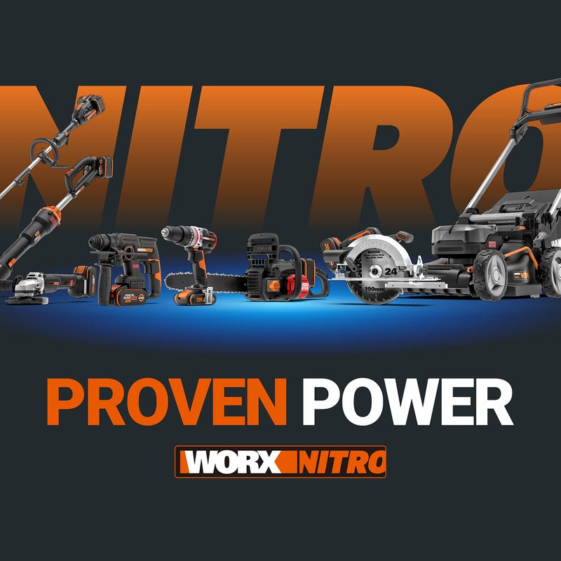 WORX Nitro 18V(20V MAX) Cordless Impact Drill WX354, Slammer Drill, 60N.m, 2-Speed, 2 x 2Ah Batteries Included - Image 2
