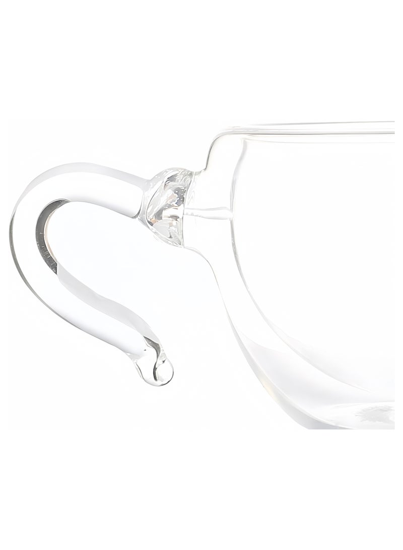 Pyrex Kids 2 مج دبل زجاج حراري  خفيف الوزن  طقم من قطعتين مزدوج للشاي أو القهوة,كوب قهوه زجاجي مزدوج الجدار، تصميم كلاسيكي أنيق، أكواب مثالية للمياه والعصائر والكوكتيلات  - Image 2